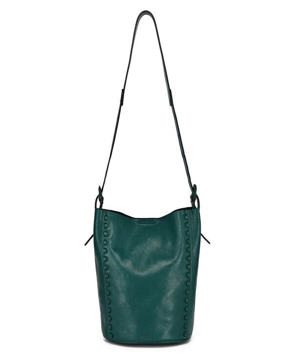 オールドトレンド レディース バッグ レザー OLD TREND Juniper Smalleather Crossbody Bucket Handbag Kale Green グリーン