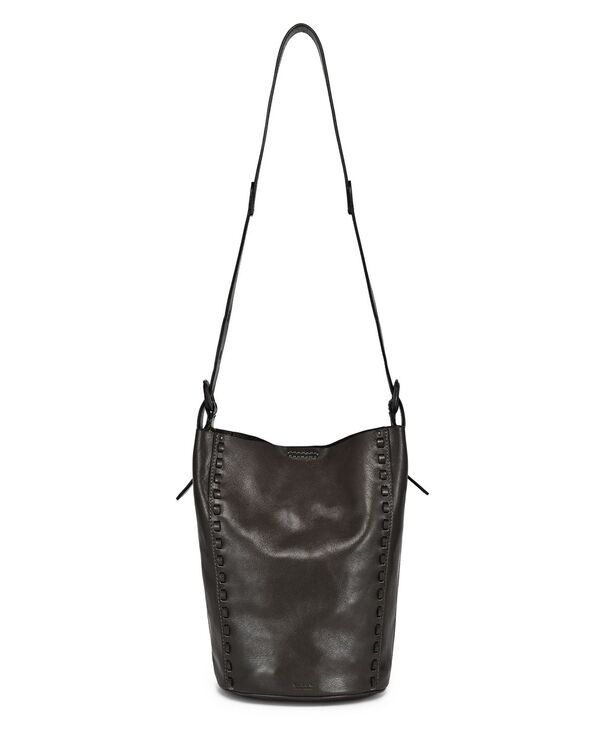 オールドトレンド レディース バッグ レザー OLD TREND Juniper Smalleather Crossbody Bucket Handbag Stone Grey グレー
