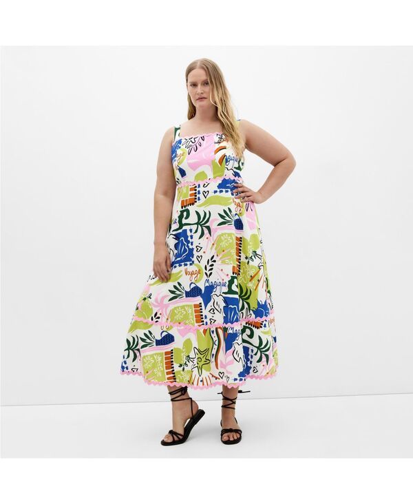 シティーシック レディース トップス ワンピース プリント マキシ CITY CHIC Womenshani Print Maxi Dressummer craze