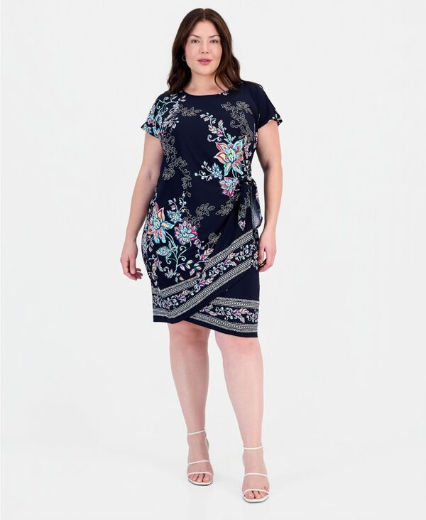 ロビー・ビー レディース トップス ワンピース ミニ Robbie Bee Womens Mini Sarong Dress Navy ネイビー 18,346円