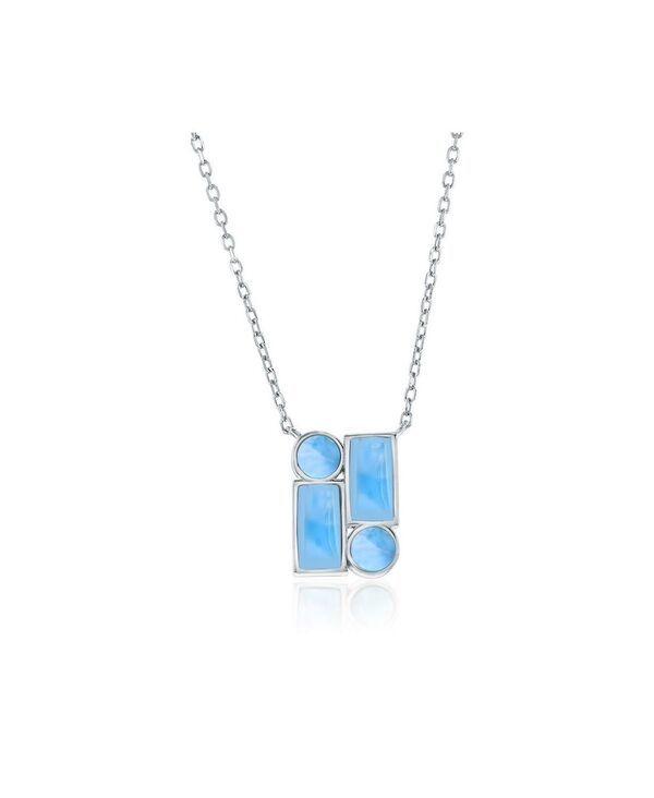 カリビアントレジャーズ レディース アクセサリー ネックレス・チョーカー・ペンダントトップ レース Caribbean Treasuresterling MultiShaped Larimar Nec