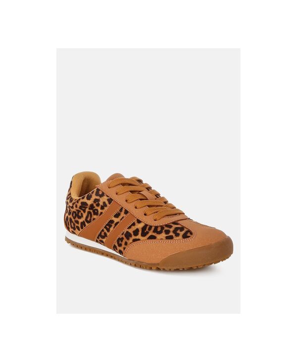 ロンドンラグ レディース シューズ スニーカー プリント London Rag Womens Panther Leopard Print Microfiber Sneakers Leopard smo