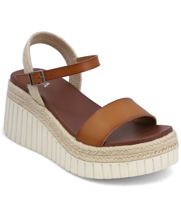 ミア レディース シューズ サンダル プラットフォーム MIA Womens Yanis Platform Wedge Sandals Tan タン