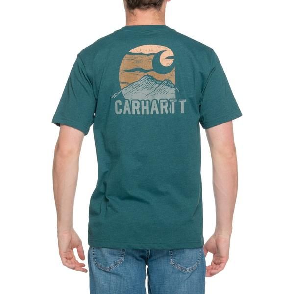 カーハート メンズ トップス Tシャツ リラックスフィット グラフィック Carhartt 107519 Relaxed Fit Lightweight Mountain Graphic TShirt