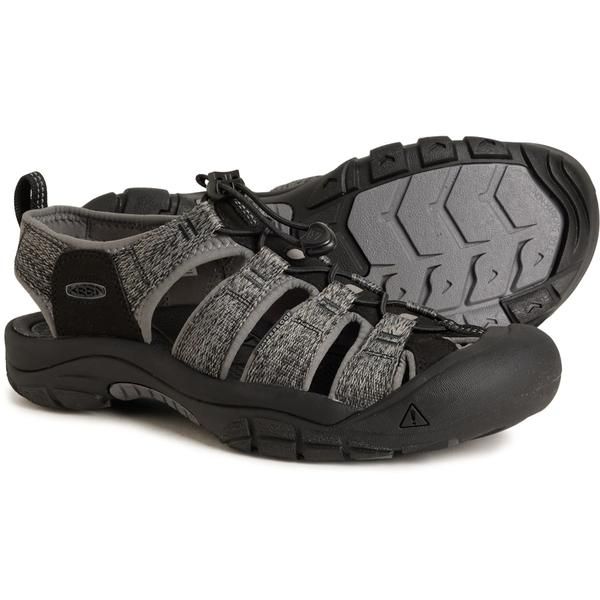 キーン メンズ シューズ サンダル Keenewport H2 Sport Sandals For Men BlackSteel Grey ブラック