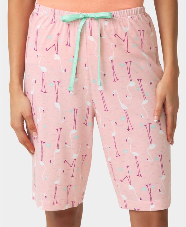 ヒュー レディース アンダーウェア ナイトウェア ショートパンツ Hue Womens Bermuda Pajama Shorts Coral Blush ブラッシュ