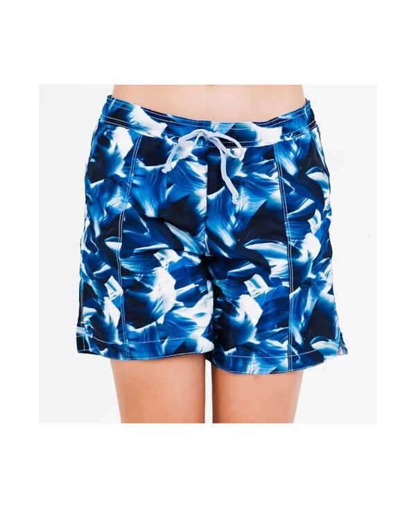 カリプサ レディース 水着 ボトムスのみ ショートパンツ Calypsa Womens Chlorine Resistant 7 Board Shorts Navy wave ネイビー
