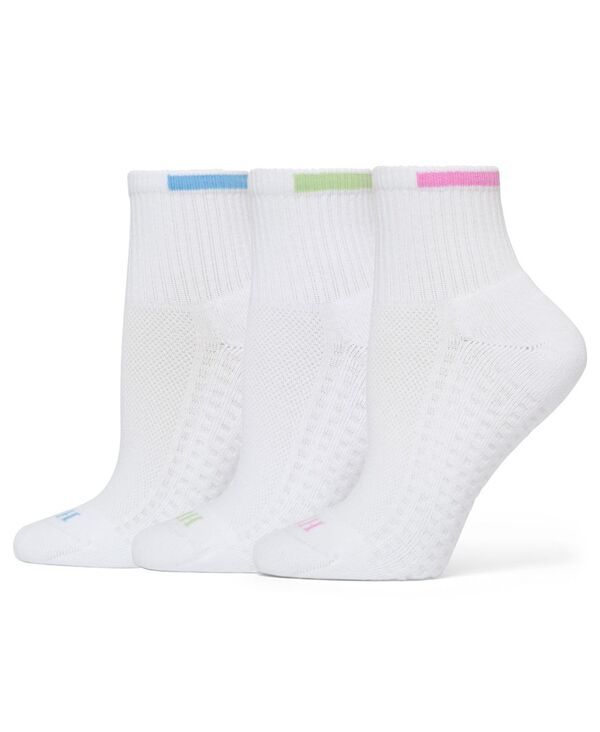 ヒュー レディース アンダーウェア 靴下 ミニ Hue Womens Air Cushion Mini Crew 3 Pack Socks Tipped Pack