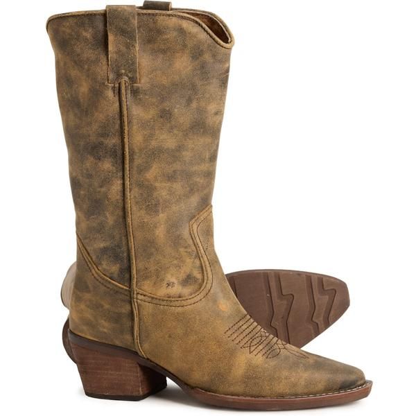 スティーブ マデン レディース シューズ ブーツ・レインブーツ レザー Steve Madden Distressed Albany Boots Leather For Women Brown Dis