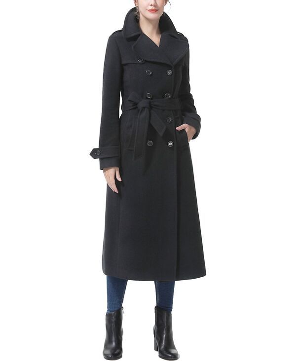 キミアンドカイ レディース アウター ジャケット・ブルゾン ウール コート Womens kimi kai Charlotte Long Wool Blend Coat Black ブラック