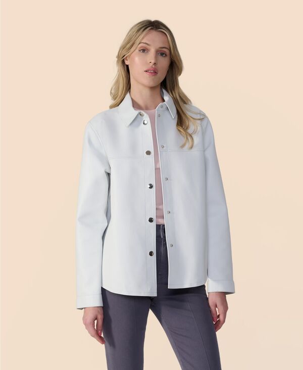 ファーニック UK レディース アウター ジャケット・ブルゾン レザー Furniq UK Womens Leather Jacket White ホワイト