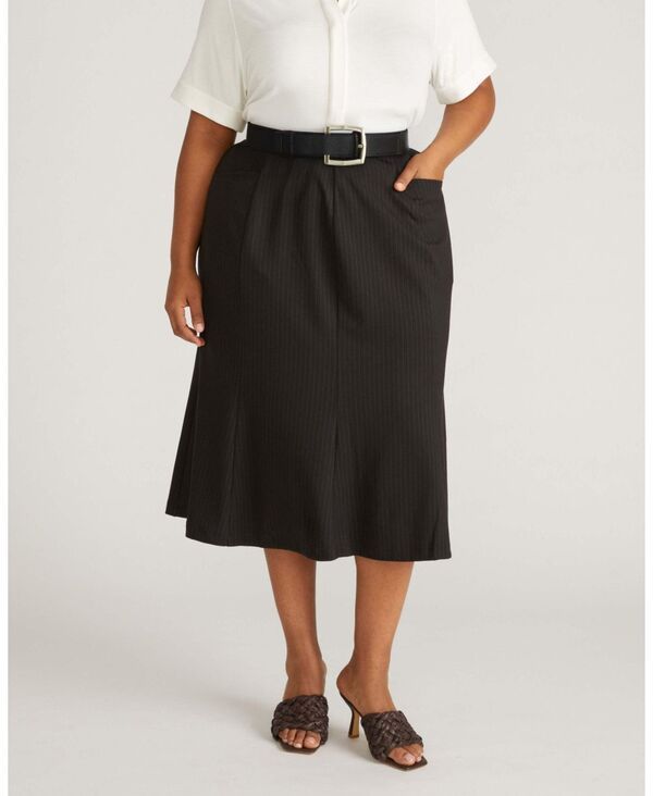 ユニバーサル スタンダード レディース ボトムスカート プラスサイズ Universal Standard Womens Plusize Womens Carla Ponte Skirt Slate