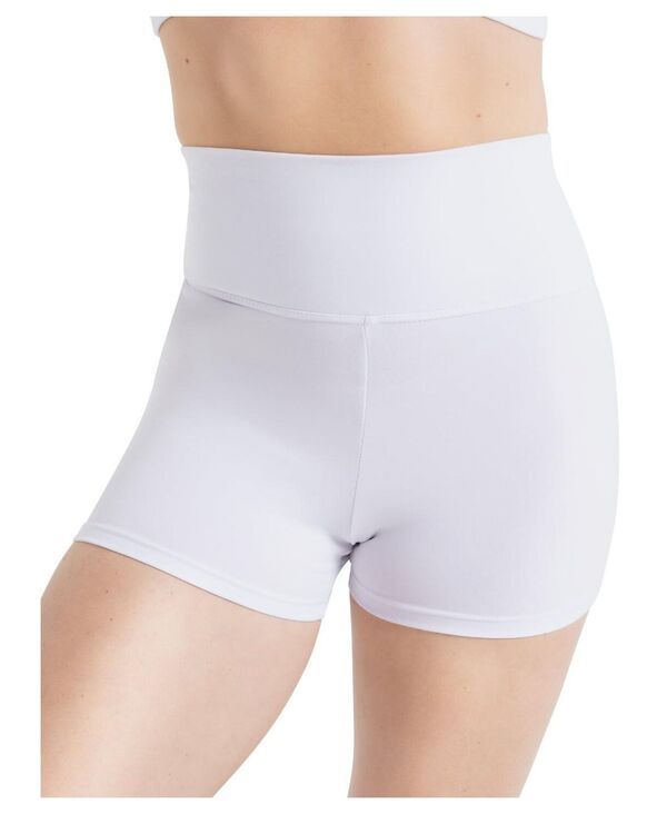 カペジオ レディース ボトムス ハーフパンツ・ショーツ プラスサイズ ショートパンツ Capezio Plusize High Waisted Shorts White ホワイト
