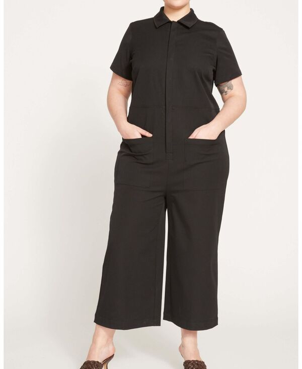 ユニバーサル スタンダード レディース トップス ジャンプスーツ コットン Universal Standard Womens Kate Stretch Cotton Twill Jumpsuit B