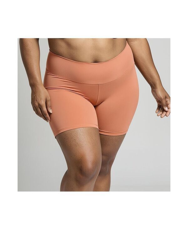 カリプサ レディース 水着 ボトムスのみ プラスサイズ ショートパンツ Calypsa Plusize Chlorine Resistant High Waisted MidThigh Swim Sh