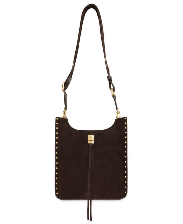 レベッカミンコフ レディース バッグ スエード Rebecca Minkoff Darren Medium Suede Feed Crossbody Bag Brown ブラウン