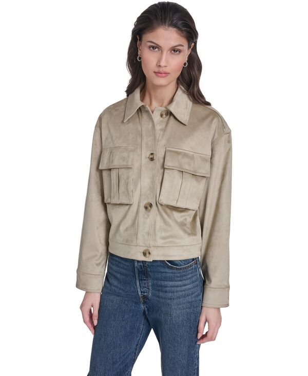 リーバイス レディース アウター ジャケット・ブルゾン ダウン Levis Womens Laydown Collar FrontButton Jacket Beige ベージュ