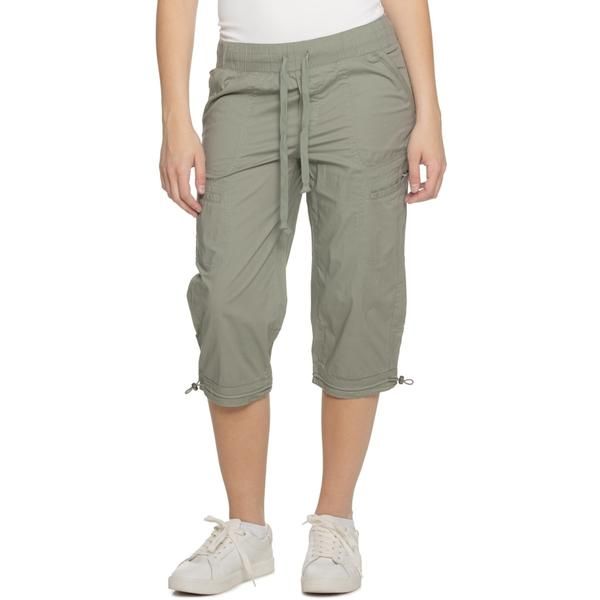 デモクラシー レディース ボトムス カジュアルパンツ キャップ Democracy Poplin PullOn Drawstring Capris 18 Deep Seagrass
