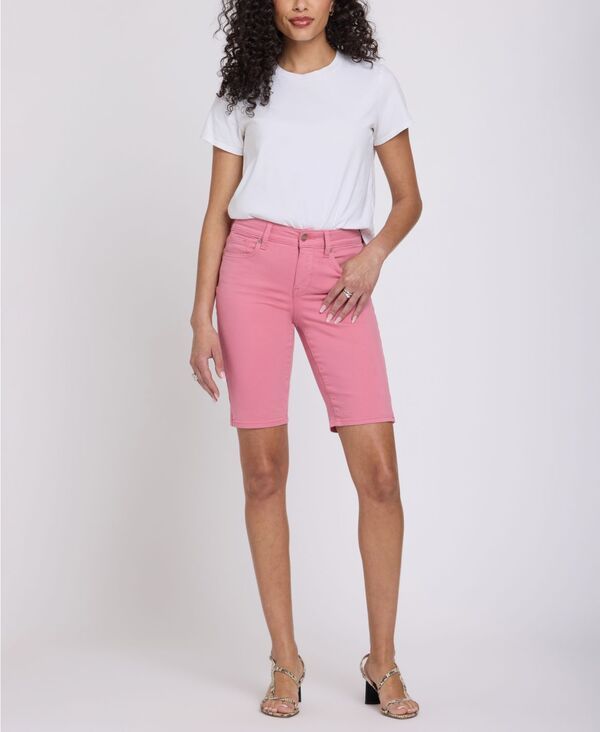 エヌワイディージェイ レディース ボトムス ハーフパンツ・ショーツ ショートパンツ NYDJ Womens Briella Jean Shorts with Side Slits Desert Ros