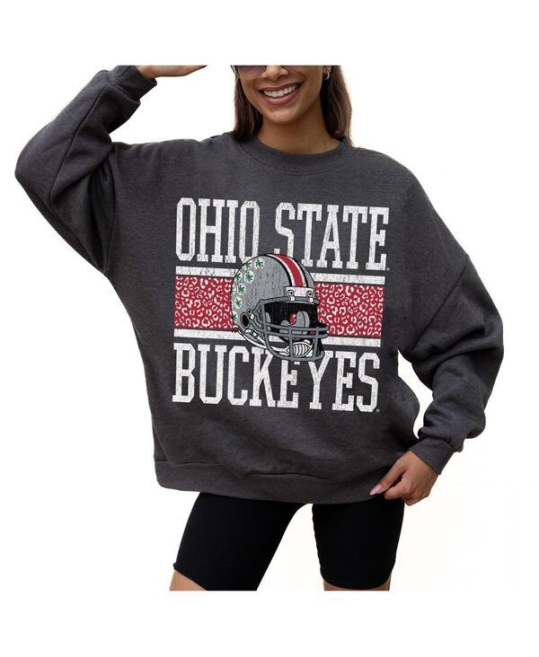 ゲームデイ・クチュール レディース アウター パーカー・スウェット シャツ フリース Gameday Couture Womens Charcoal Ohio State Buckeyes Premi