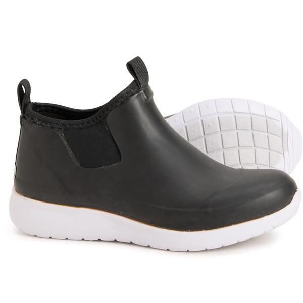 チョーカ レディース シューズ ブーツ・レインブーツ Chooka Lakemont Neoprene Rain Boots Waterproof SlipOns For Women Black ブラ