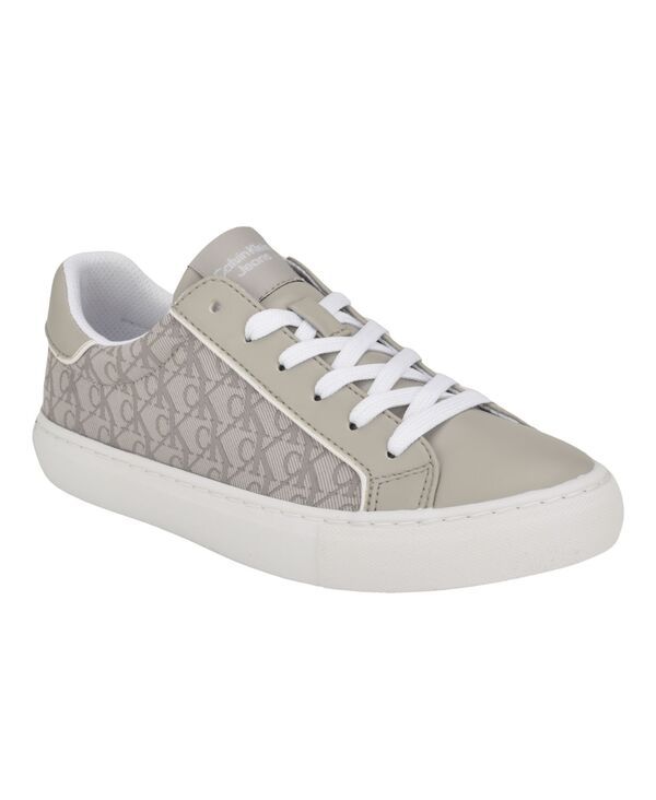 カルバンクライン レディース シューズ スニーカー レース Calvin Klein Womens Charli Round Toe CasualaceUp Sneakers Light Gray M