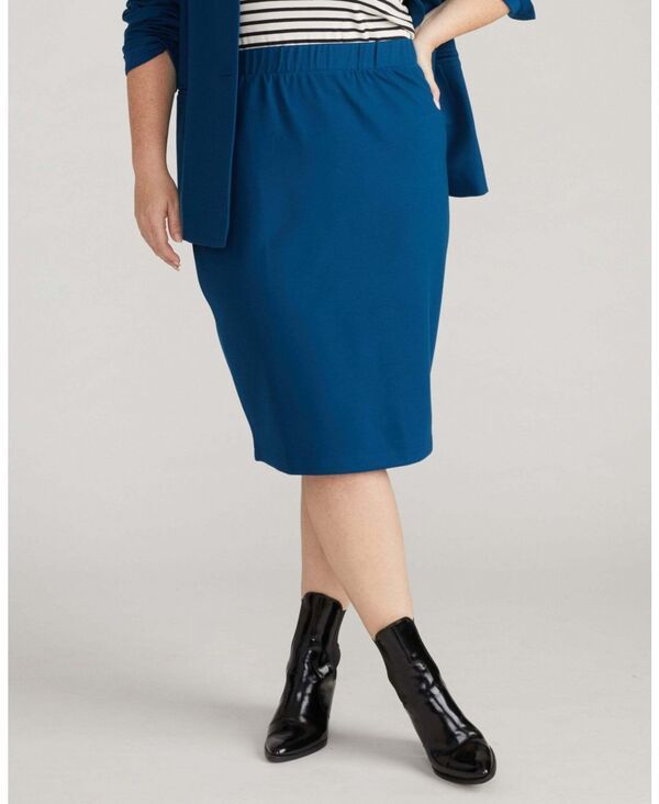 ユニバーサル スタンダード レディース ボトムスカート プラスサイズ Universal Standard Plusize Danube Ponte Skirt Deep teal ティール