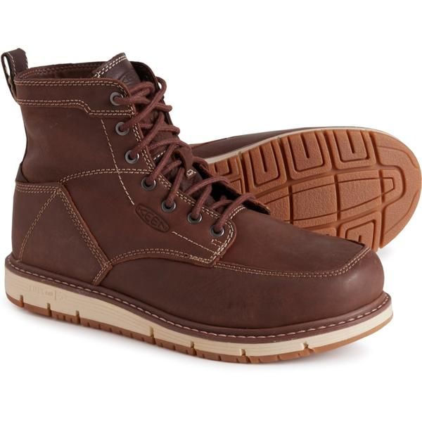 キーン メンズ シューズ ブーツ・レインブーツ レザー Keen San Jose 6 Work Boots Leather Aluminum Toe For Men GingerbreadGum 17,626円