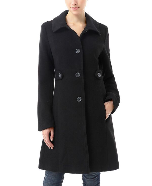キミアンドカイ レディース アウター ジャケット・ブルゾン ウール コート kimi kai Womens Woimens Elise Wool Blend Walking Coat Black ブラ