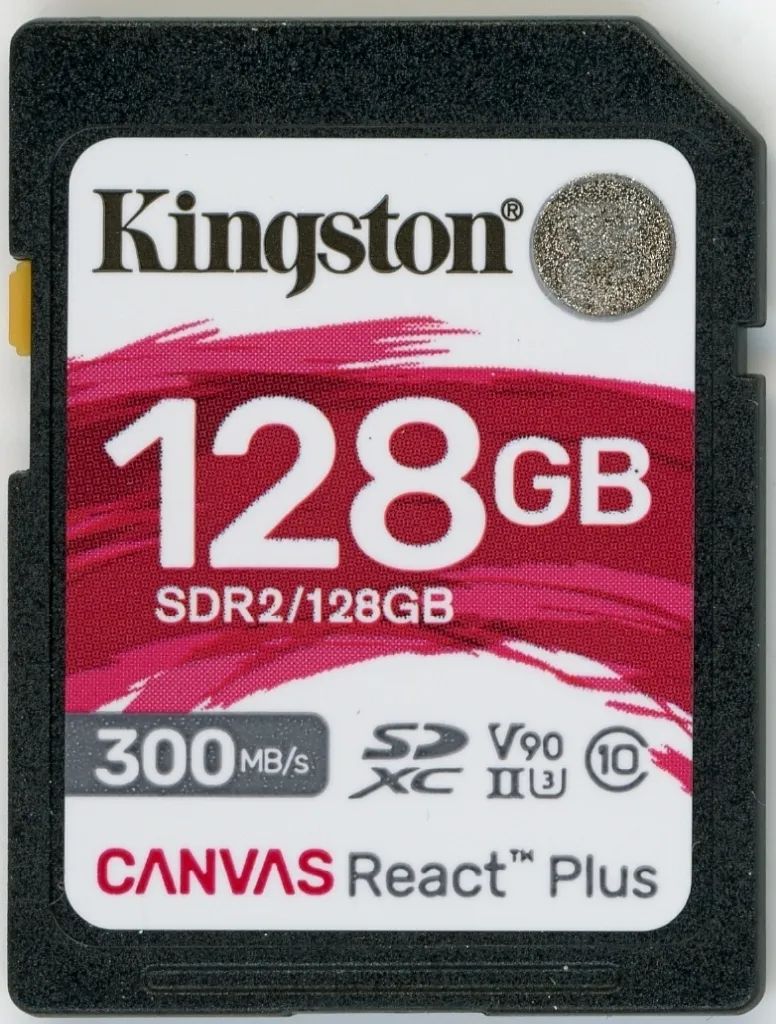 【中古】家電サプライ キングストン SDXCメモリーカード 128GB Canvas React Plus [SDR2/128GB]