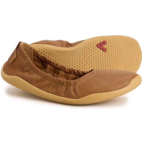 ヴィヴォ ベアフット レディース シューズ スニーカー レザー VivoBarefoot Asana Yin Ballet Flats Leather For Women Tan タン