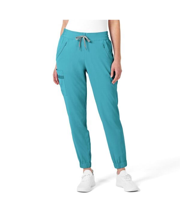 ウィンク レディース ボトムス カジュアルパンツ プチ Wink Petite RENEW Jogger Scrub Panteal blue ブルー