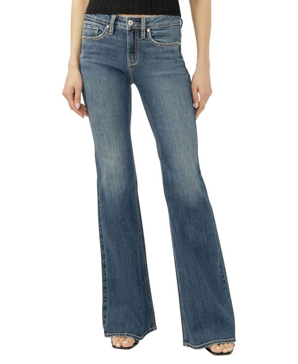 シルバー ジーンズ レディース ボトムス デニムパンツ Silver Jeans Co Womensuki MidRise Flare Luxe Stretch Jeans Beverly