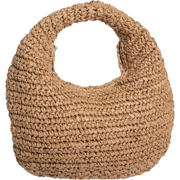 アンティッククラフト レディース バッグ ANTIKRAFT Paper Straw Shoulder Bag Camel キャメル