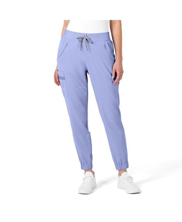 ウィンク レディース ボトムス カジュアルパンツ プチ Wink Petite RENEW Jogger Scrub Pant Ceil blue ブルー