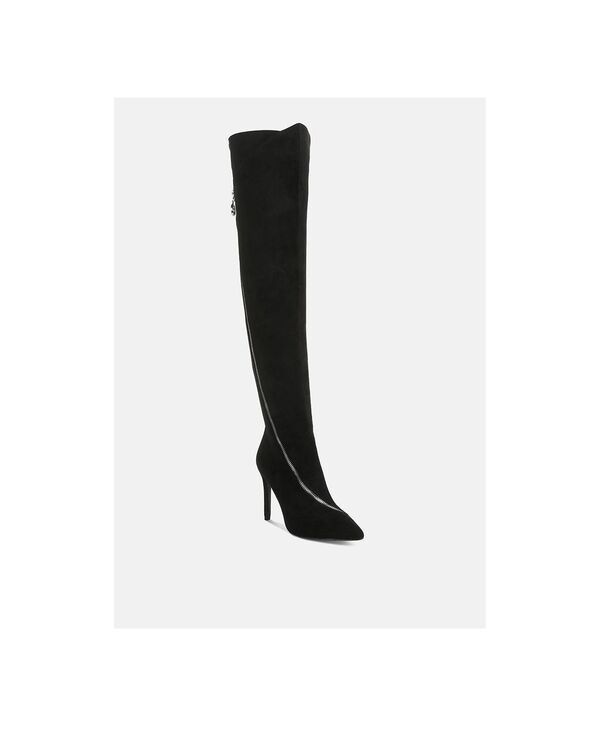 ラグアンドコー レディース シューズ ブーツ・レインブーツ Rag Co Rag and Co Womens Tsarina Zip Around Long Boot Black ブラック