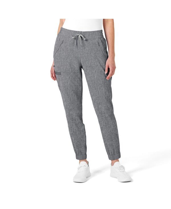 ウィンク レディース ボトムス カジュアルパンツ プチ Wink Petite RENEW Jogger Scrub Pant Grey heather グレー