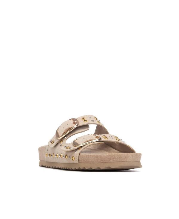 キシタイ レディース シューズ サンダル スエード XTI Womensuede Double Strap Buckle Sandals Beige ベージュ