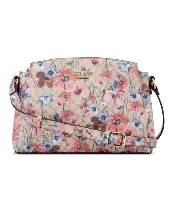 ナインウェスト レディース バッグ Nine West Luela Small Crossbody Bag Floralogo