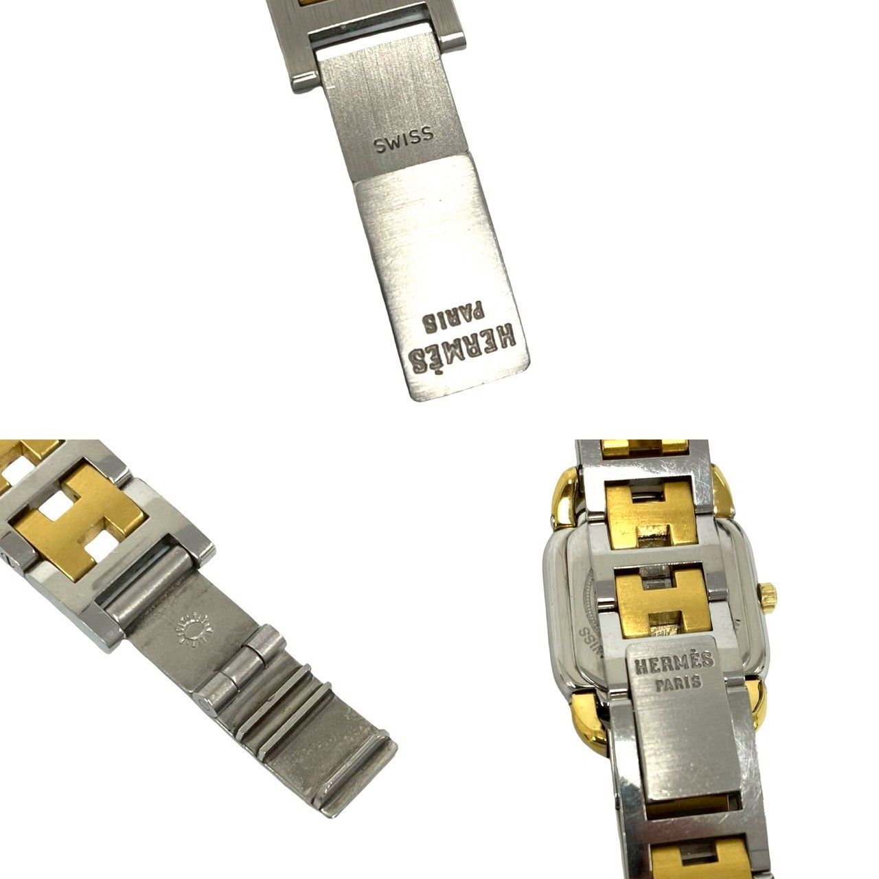 稼働品 極 美品 HERMES エルメス ヴィンテージ ラリー ステンレス GP
