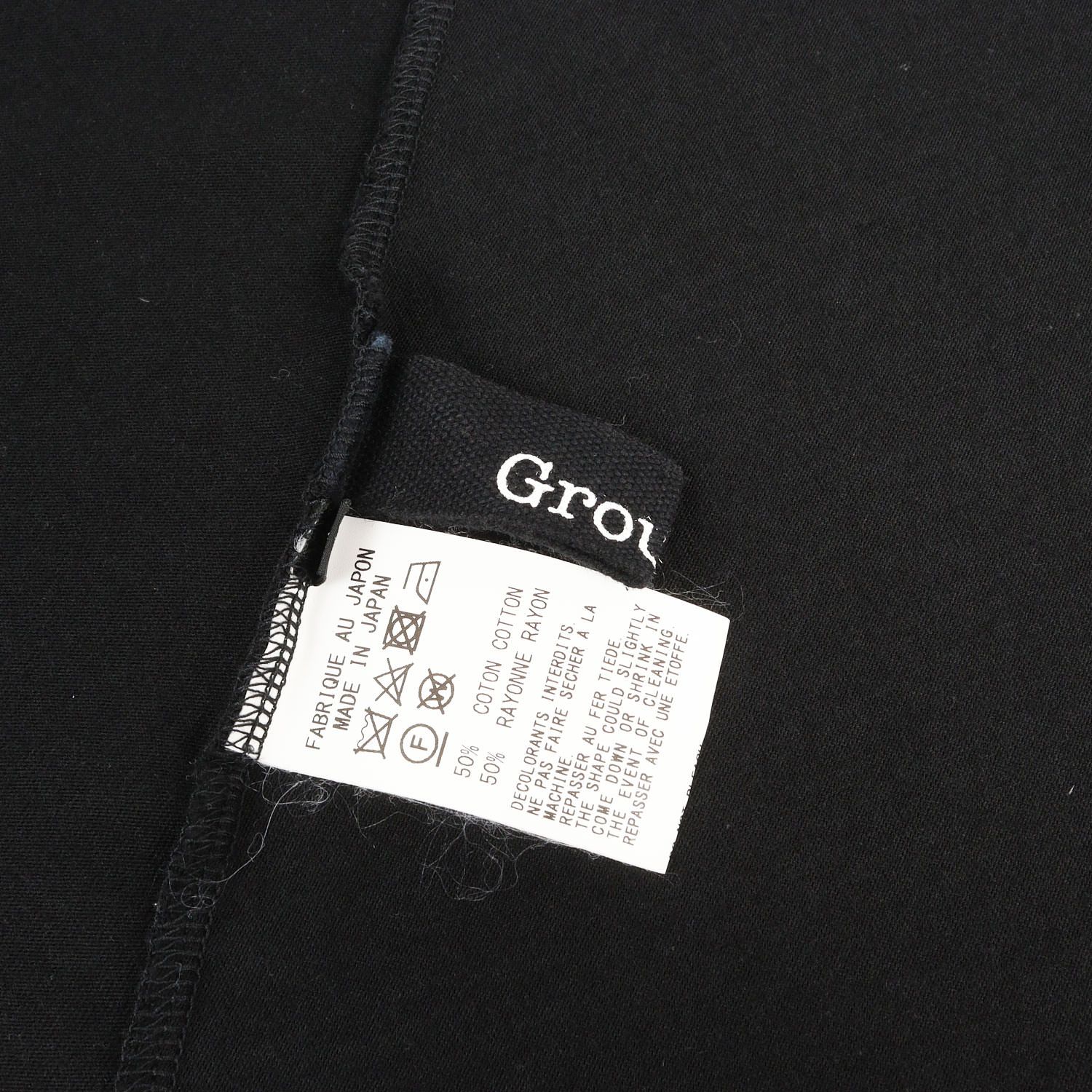 美品】Ground Y グラウンド ワイ カットソー ブラック 黒 サイズ:3