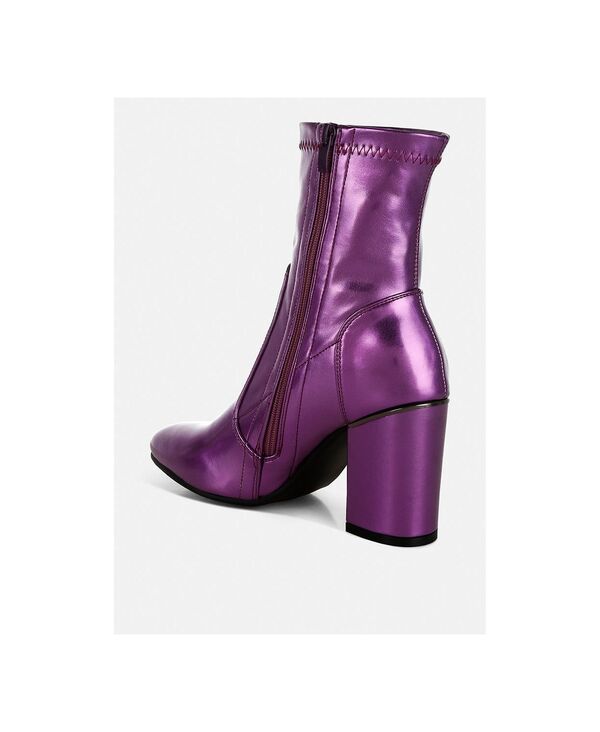 ラグアンドコー レディース シューズ ブーツ・レインブーツ トール レザー Rag Co Rag and CO Womens Tirana Metallic Pleather Sock Boots P