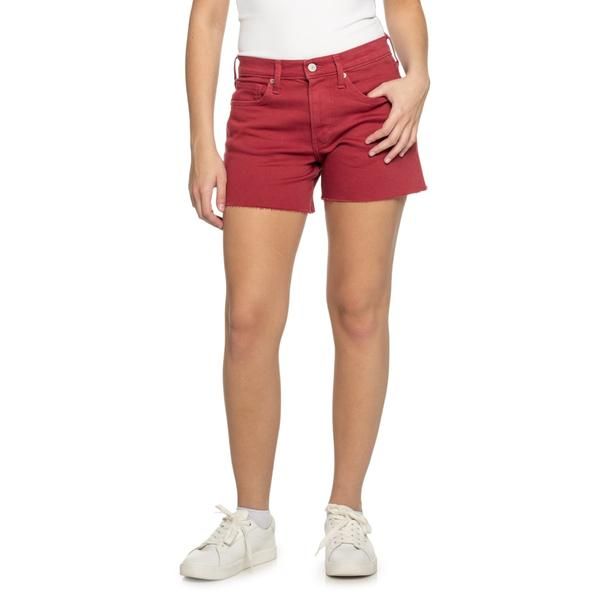 ラッキーブランド レディース ボトムス ハーフパンツ・ショーツ ショートパンツ Lucky Brand Baggy Shorts 5 Haute Red Wash Cut レッド