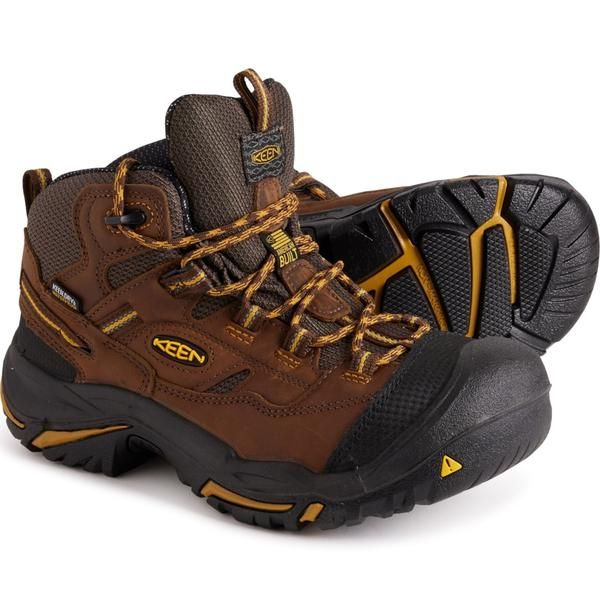キーン メンズ シューズ ブーツ・レインブーツ Tシャツ レザー Keen Braddock Mid Work Boots Waterproof Steel Safety Toe Leather Fo