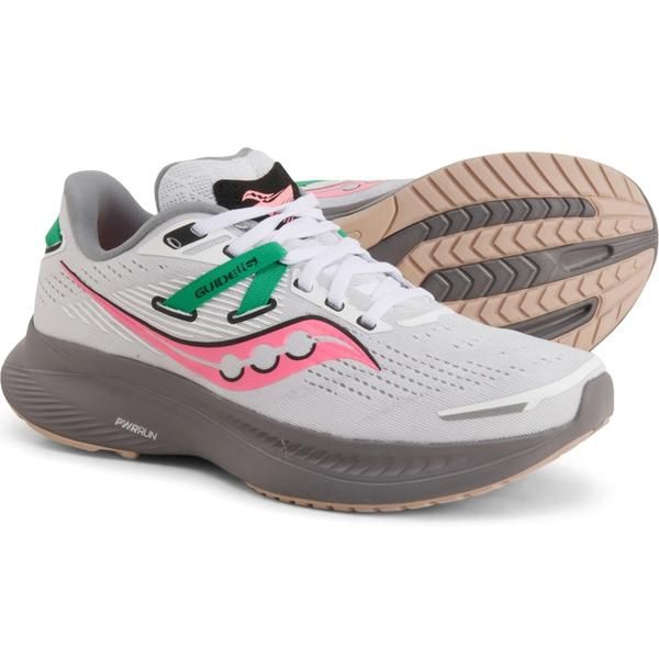 サッカニー レディース シューズ スニーカー Saucony Guide 16 Running Shoes For Women WhiteGravel ホワイト