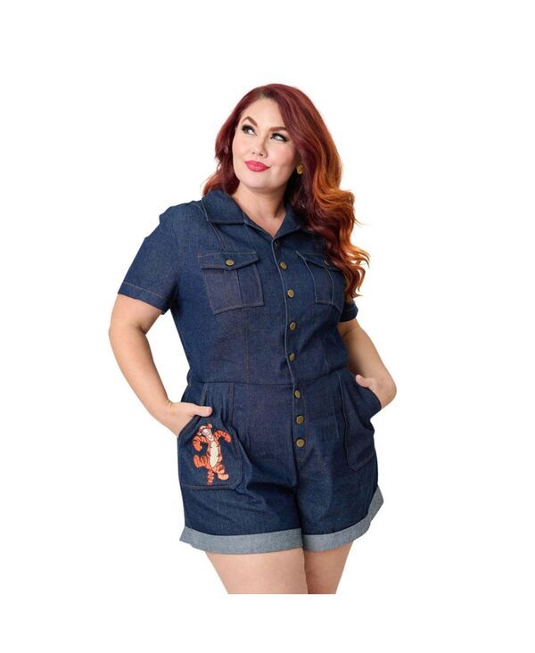 ユニークビンテージ レディース ボトムス ハーフパンツ・ショーツ プラスサイズ ロンパース Unique Vintage Womens Plusize Garage Style Romper Dark 28,324円