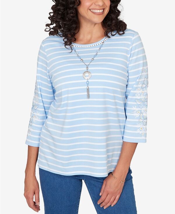 アルフレッド ダナー レディース ボトムス カジュアルパンツ 刺繍 レース Alfredunner Womens Classic Stripe Cornflower Embroide red Slee