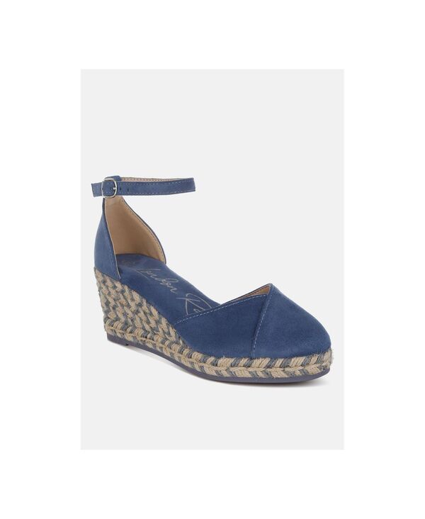 ロンドンラグ レディース シューズ サンダル ヒール London Rag Womensorcruz Wedge Heel Espadrillesandals Navy microfiber ネイビー