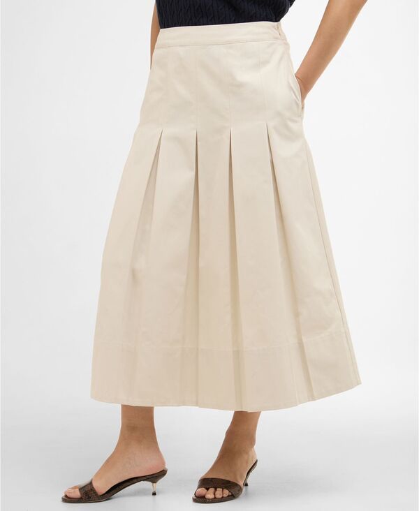 バブアー レディース ボトムスカート プリーツ ミディ Barbour Womens Pleated Kirby Midi Skirt Jasmine