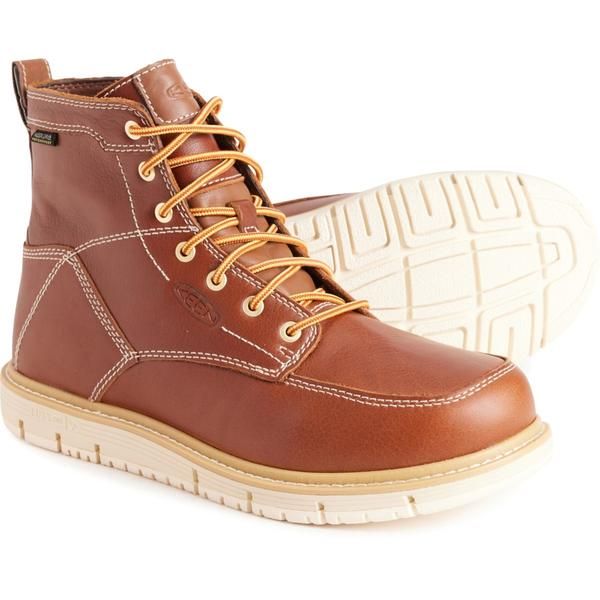キーン メンズ シューズ ブーツ・レインブーツ Keen San Jose Softoe Work Boots 6 Waterproof For Men Tortise ShellStar White